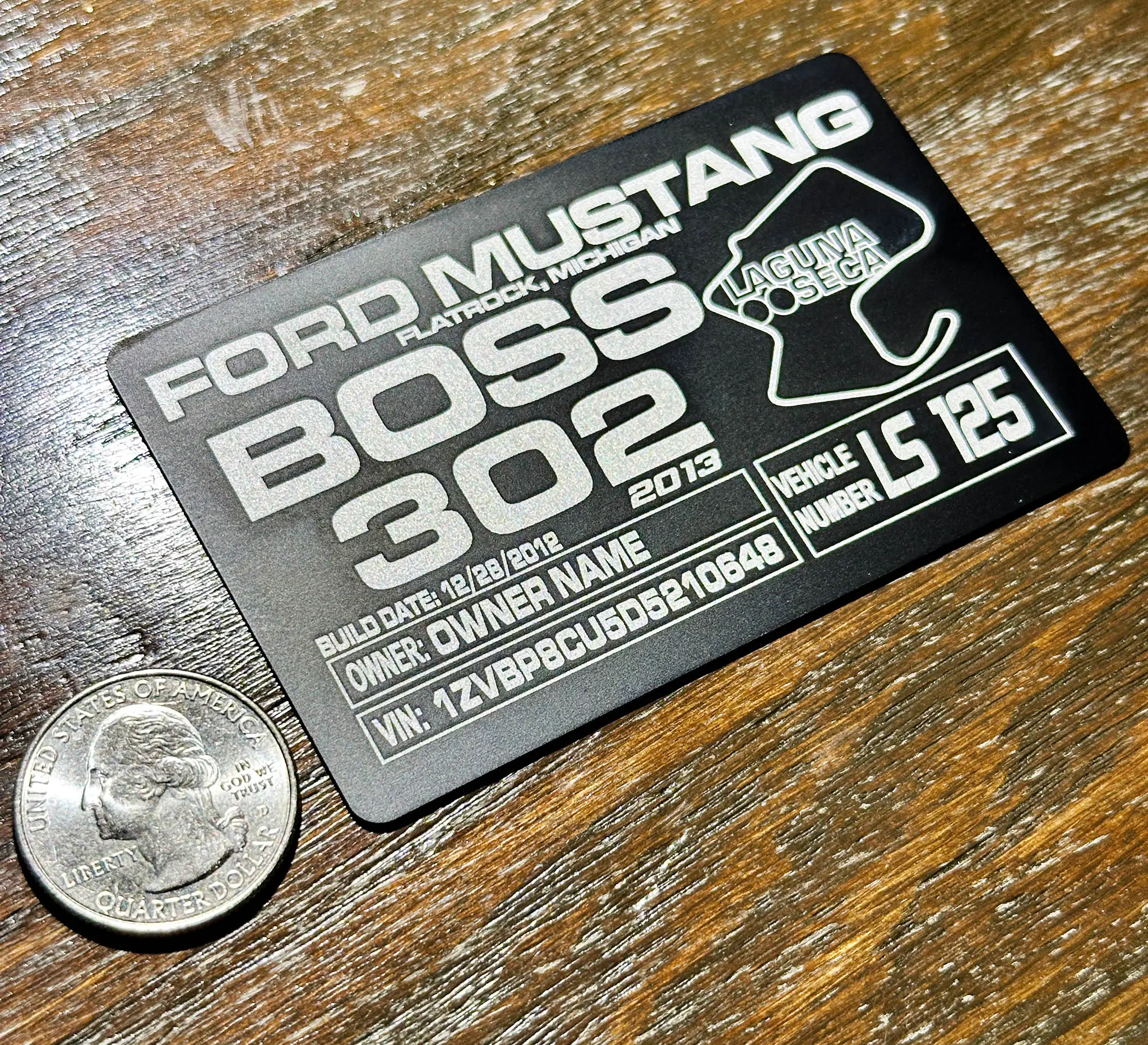 BOSS 302 ID PLATE - Image 2