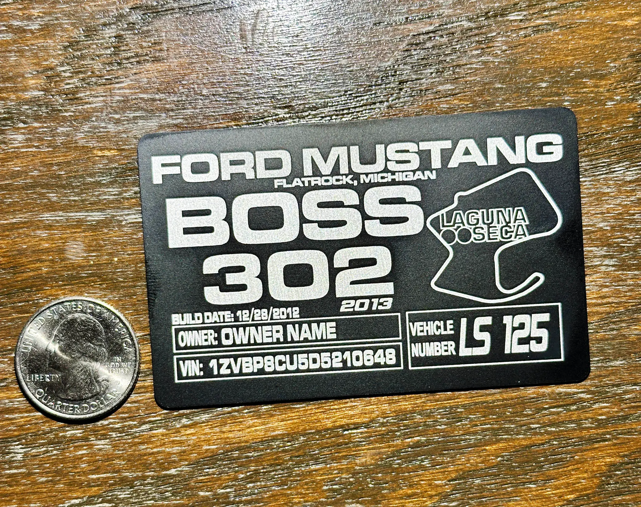 BOSS 302 ID PLATE - Image 3