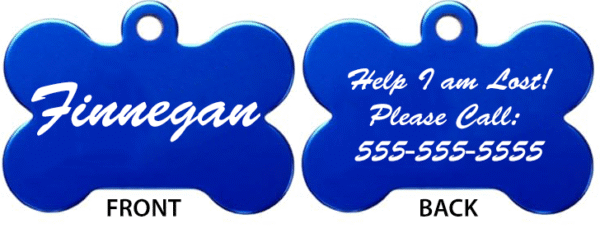 Custom Pet Tag Dog Bone - Image 3
