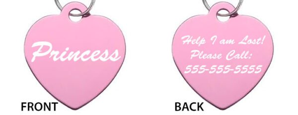 Custom Pet Tag Heart - Image 3