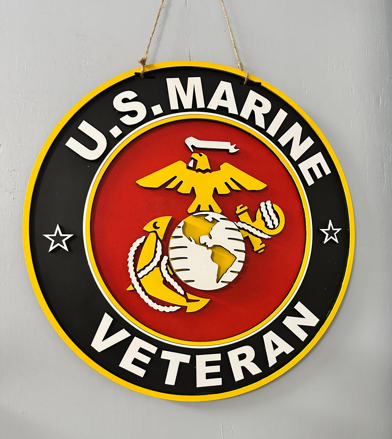 U.S. Marine Veteran Door Hanger - Image 2