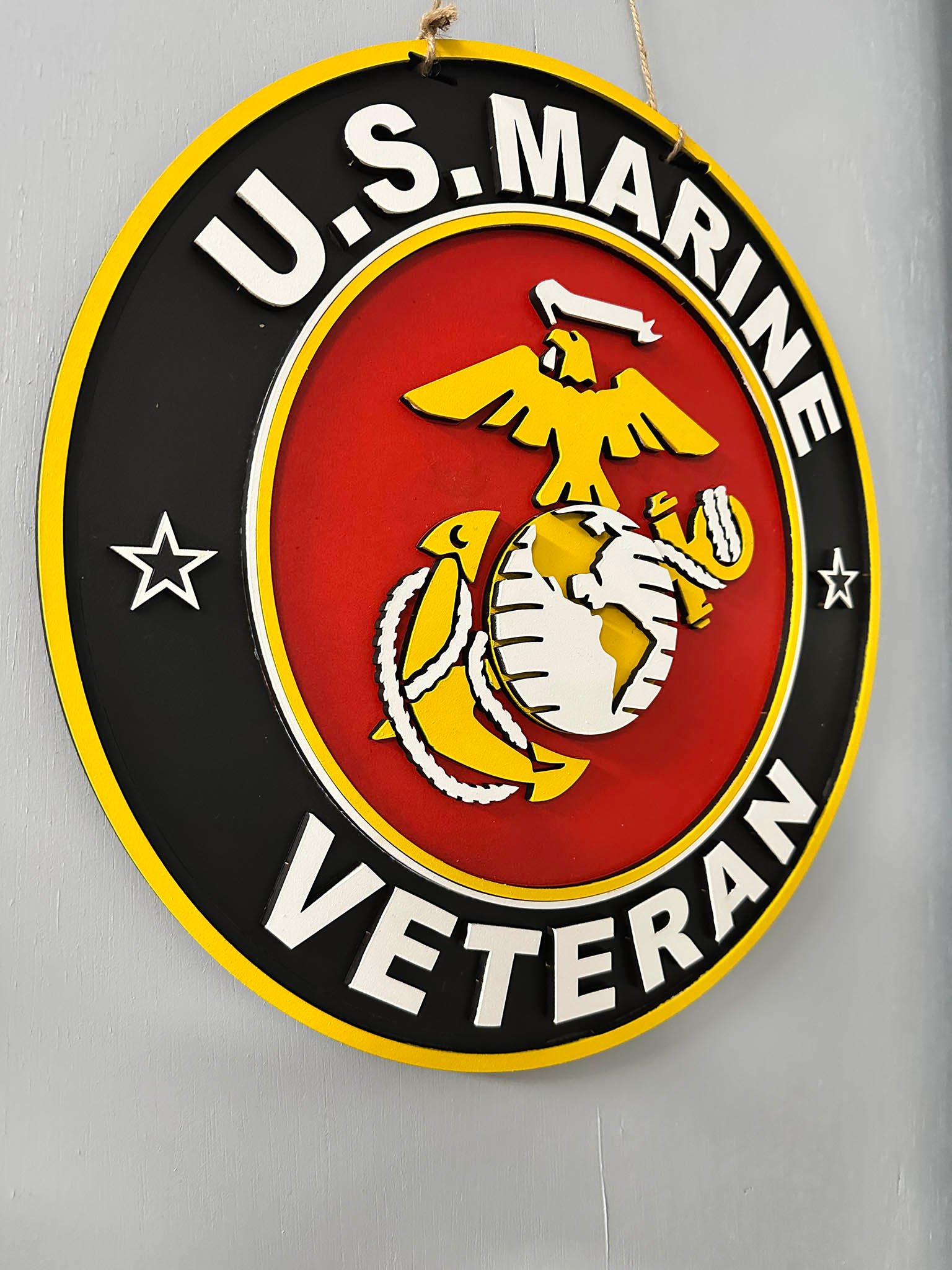 U.S. Marine Veteran Door Hanger - Image 3