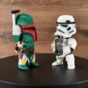 Alternative view of Boba Fett and StormTrooper 3D Flexi Set